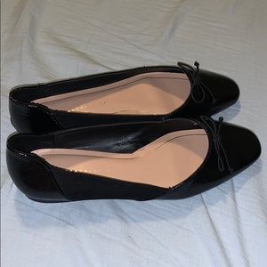 Black Ballet with Bow Flats